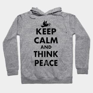 Anti-War Peace Slogan Keep Calm Pro-Peace Retro Meme Hoodie